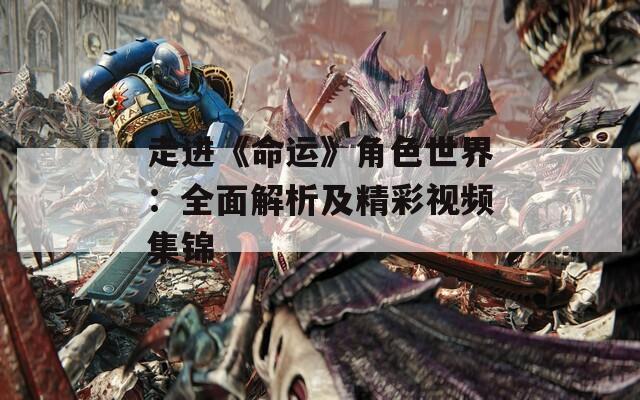 走进《命运》角色世界：全面解析及精彩视频集锦